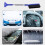 Car Snow Brush with Ice Scraper, Extendable Soft Bristle Snow Removal Tool for Car Windshield, Blue 3