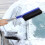 Car Snow Brush with Ice Scraper, Extendable Soft Bristle Snow Removal Tool for Car Windshield, Blue 2