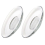 2pcs Glass Tea Saucer Coaster Mat Snack DishTransparent 2