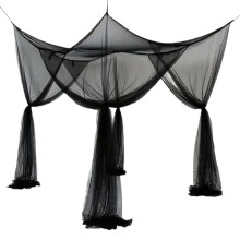 Net For Camping Pets Barrier Fine Mesh FourDoor Design For Hiking And Traveling Black