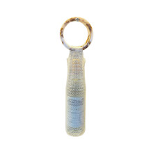 Handcrafted Rhinestones Wine Bottle Bag with Comfortable-White