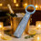 Handcrafted Rhinestones Wine Bottle Bag with Comfortable-White 4