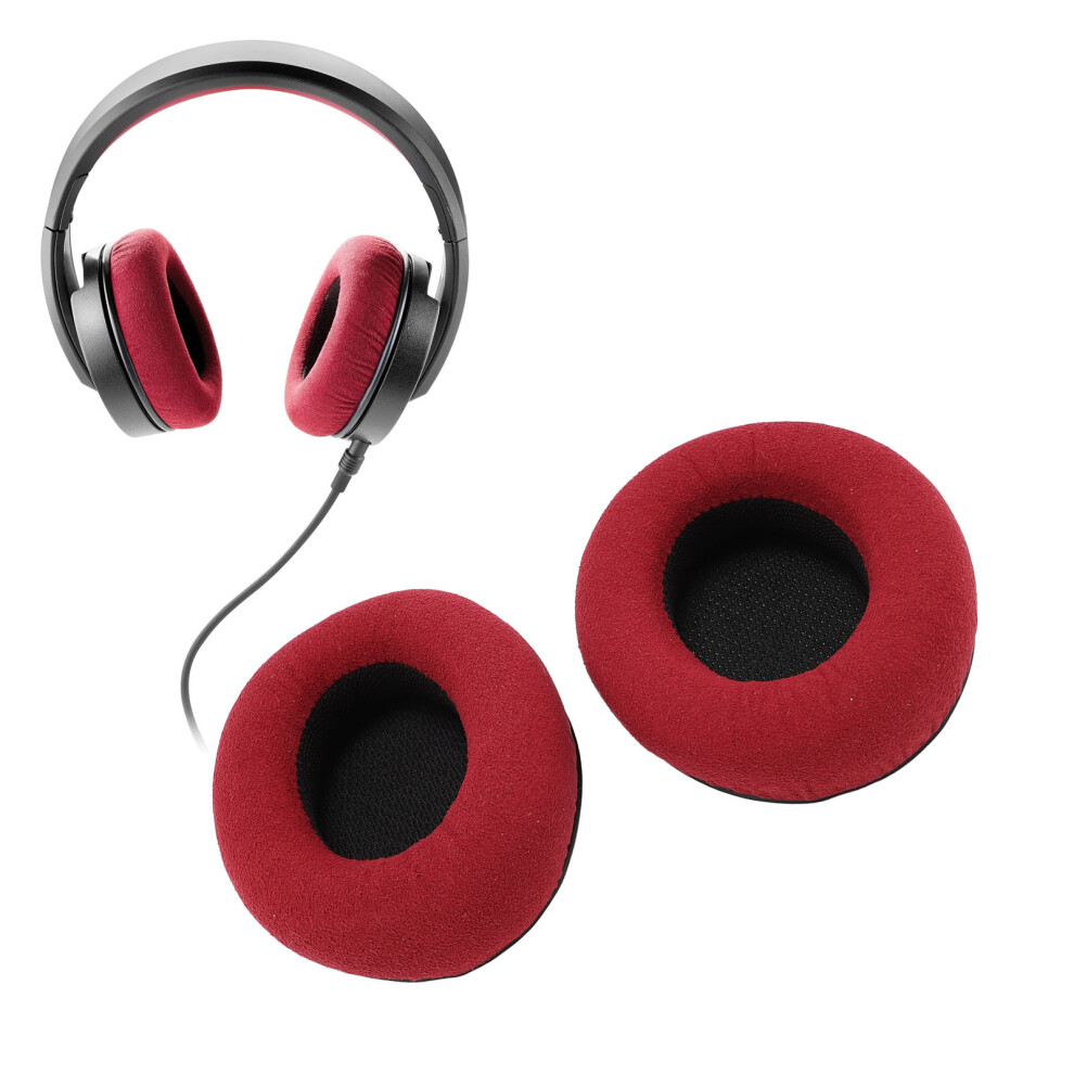 2Pcs Memory Foam Ear Pads Replacement For Wireless Headphone Ear Covers Red 4291378544241
