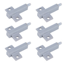 10PCS Gray Plastic Door Buffer Soft Close Damper 65x47mm