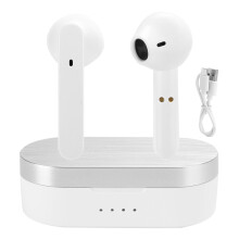 Căști stereo Hi-Fi cu bas profund, căști True Wireless negre pentru o calitate a sunetului de neegalat, afișaj LED care arată starea bateriei,