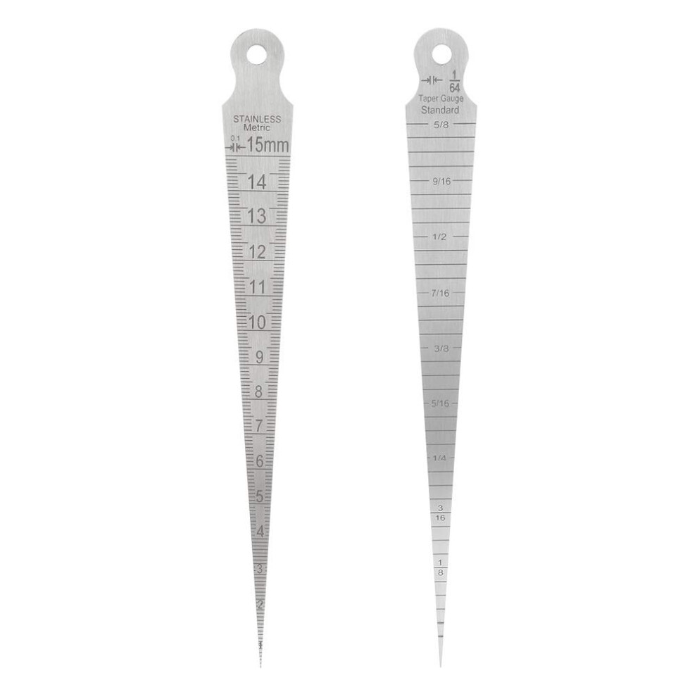 Stainless Steel Feeler Gauge Hole Size, Fine Grind, Laser Engraved, Small Portable Size, For Taper And Welding 9094768758946