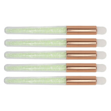 5 Stück Lippen-Verblender-Pinsel Set rundspitzig, Fasern, Griff, weiche Borsten, Lippenstift-Applikator