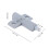10PCS Gray Plastic Door Buffer Soft Close Damper 65x47mm 6