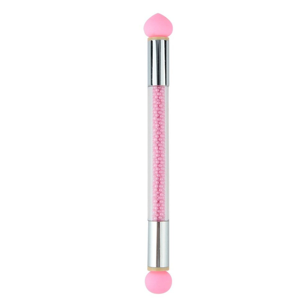 Gradient Shading Effect Nail Art Brush Set With Double Headed Nail Brush Ombre Nails Design Replaceable Sponge Head Acrylic Nail Painting Brushes Rhi