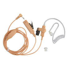 Headset mit Ohrhörer für Motorola-Walkie-Talkies mit komfortablem, weichem Silikon-Ohrstöpsel und großer PTT-Taste; Akustikschlauch-Design für
