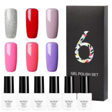 Gel Nail Polish Set Soak Off UV LED Nail Gel Polish Long Lasting High Pigmented Glitter Shine No Damage To Nails Eco Friendly Non Toxic Formula With