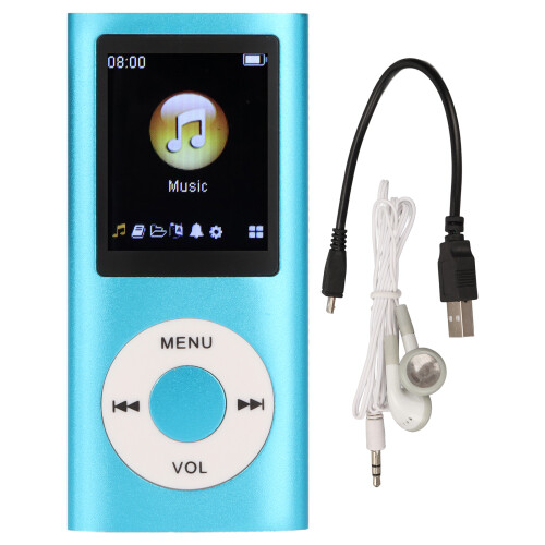 Reprodutor de MP3 com qualidade de som sem perdas, reprodutor de música portátil com tela de 1,8 polegadas, compatível com FLAC, APE, AAC e OGG,