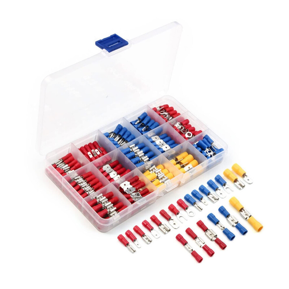 Electrical Wire Connectors 1200Pcs Insulated Crimp Terminal Assortment Kit With Copper Cable Connectors 9094768759080