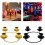 Decorative Candle Stands Iron Taper Candle Holders-Black 3