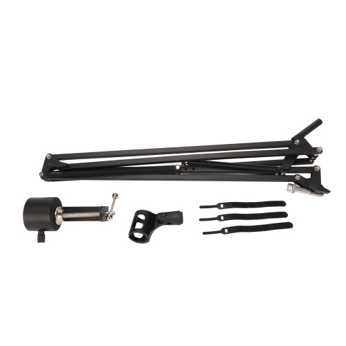 Heavy Duty Steel Structure Adjustable Microphone Arm Stand With Super Strong Spring Impact Resistant Plastic Construction Smooth Handle Operation 1