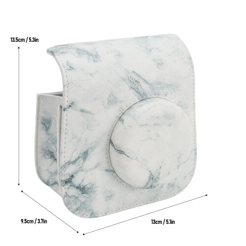 Dark Green Marble Camera Case for Mini SE 7 Multifunctional Sling Bag 1