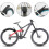 Mudguard For Mountain Bicycles Front And Rear Adjustable Folding Bicycle Compatible Splash Guard Mud Flaps 3