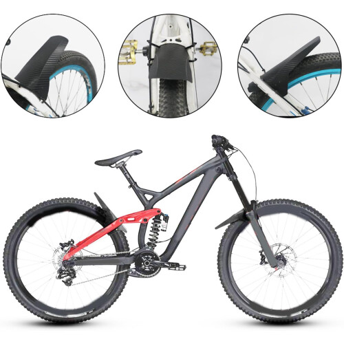 Mudguard For Mountain Bicycles Front And Rear Adjustable Folding Bicycle Compatible Splash Guard Mud Flaps 2