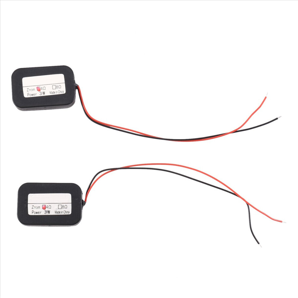2Pcs Mini Audio TV Speaker Driver 4 Ohm 3W Loudspeaker DIY Sound Computer for System