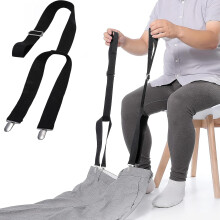 Dressing Aid Tool with Adjustable Strap and Metal Clip for Elderly Disabled Seniors Pregnant 2Pcs