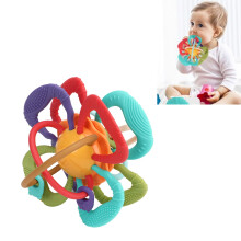 Leichter Baby-Beiße- und Sensospielball aus Kunststoff, 8 cm, weich & sicher