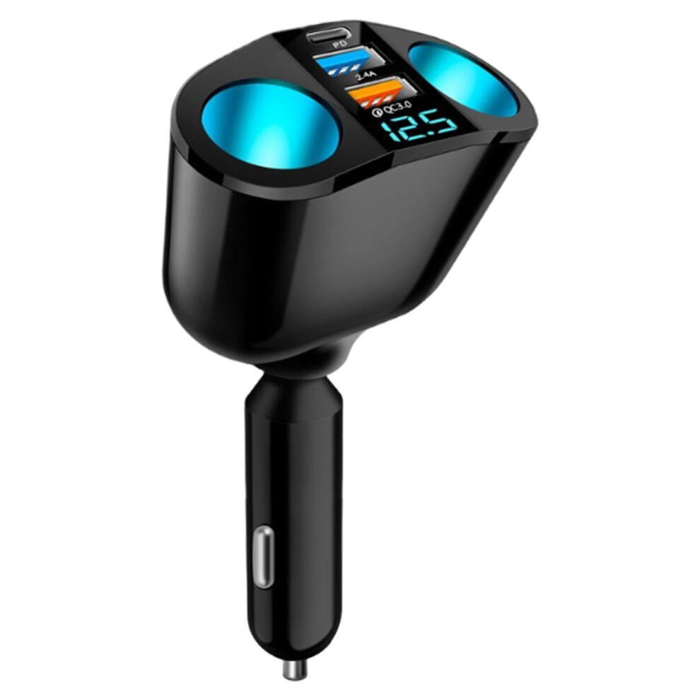 Usb C Car Charger 66W Fast Charging Pd Qc3.0 Multiport With Digital Display And 360 Rotation 9094768760369