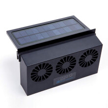 Solar Car Fan USB Ventilator with Battery for Odor Removal and Easy Window Installation
