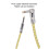 Câble audio de 6,5 mm, coudé, M-M, 5 m, rayure jaune 3