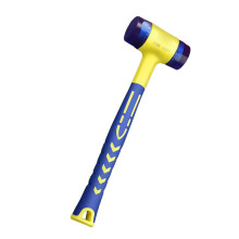 Double Head Rubber Hammer With Coated Grip For Electricians And Home Use Insulated Installation Hammer
