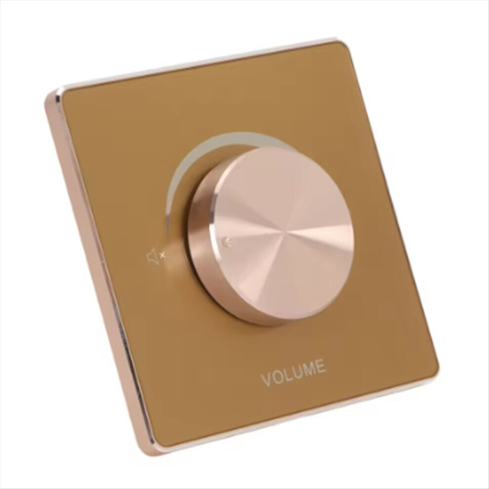 50W Volume Controller Knob 5 Position Tuning Aluminum Alloy Frame Wall Control