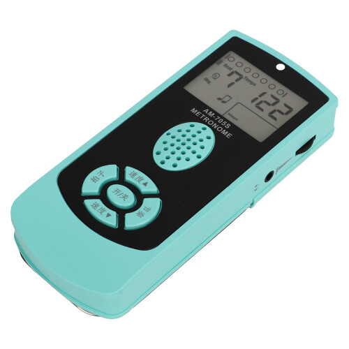 Métronome numérique rechargeable 1200mAh, 40-208 BPM, Vert