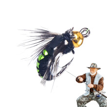 Lures Simulated Lures With Hook And Bait For River, Stream, Lake, Tenkara, Pier, Shallow Water Green