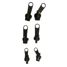 Corredor de cremallera universal para cremallera, paquete de 6 Black
