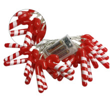 Led Christmas String Lights 3m Length 30 LEDs Small Cane Lights Multicolor for Tree Window Garden