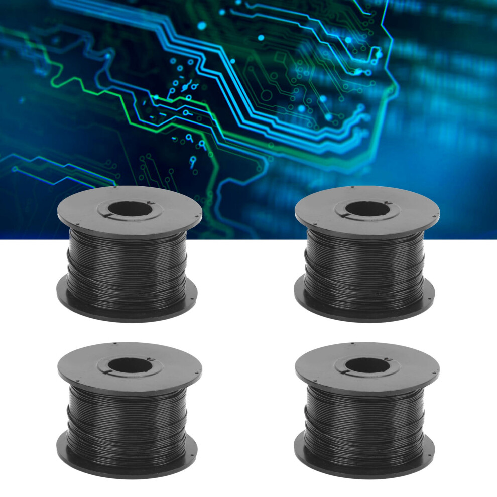 Galvanized Iron Wire Ties 4Pcs - Metallic Twist Reusable Garden Fasteners 0.8Mm 7681378559067