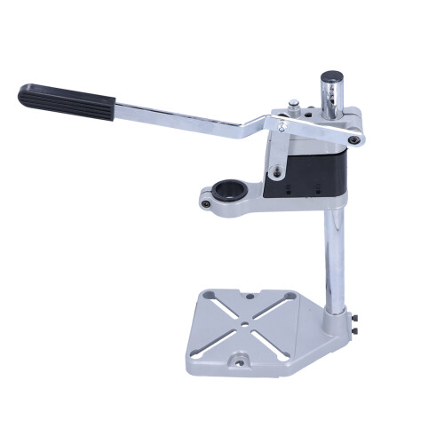 Drill Depth Up To 60mm Adjustable Drill Press Stand Aluminum Alloy Base Solid Column Bar Universal Bench Clamp Support Tool Lightweight Design 2