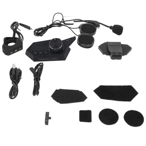 Motorcycle Bluetooth Intercom Headset Hands Free Calling Compact Design Perfect For Side Sleepers Stable Signal Lightweight Comfortable Extended