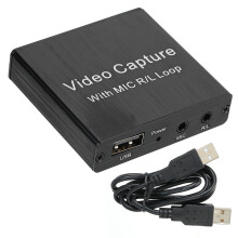 Usb3.0 Interface Capture Card For Seamless Live Streaming, Hdmi Loop Output Ensures Uninterrupted Gameplay While Recording