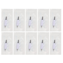 Agulhas descartáveis de aço inoxidável para uso médico, esterilizadas, para máquina de tatuagem e maquiagem permanente. Pontas afiadas e