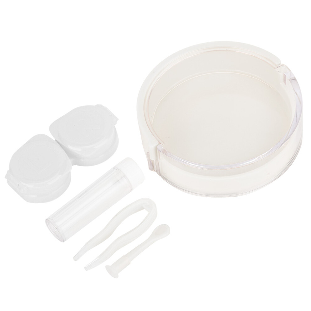 Contact Lens Case For Travel: Eco-Friendly Non-Toxic Light Weight Easy To Carry Prevents Lenses From Drying Out, Suitable For Students Office Workers