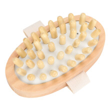 Escova massageadora anticelulite adequada para todos os tipos de pele, sensíveis ou oleosas. Melhora a circulação sanguínea, remove células