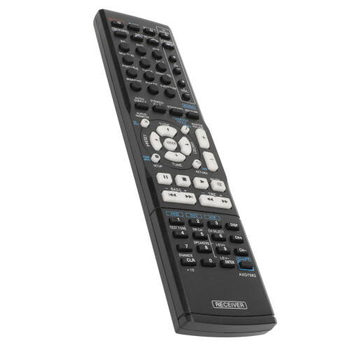 Remote Control For Av Receiver, High Quality Alternative With Sensitive Keys, Easy To Operate And Grip Without Programming, Perfect Replacement For 2