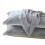 Paire de serviettes d'oreiller en coton jacquard améliore-gris 1