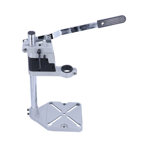 Drill Depth Up To 60mm Adjustable Drill Press Stand Aluminum Alloy Base Solid Column Bar Universal Bench Clamp Support Tool Lightweight Design