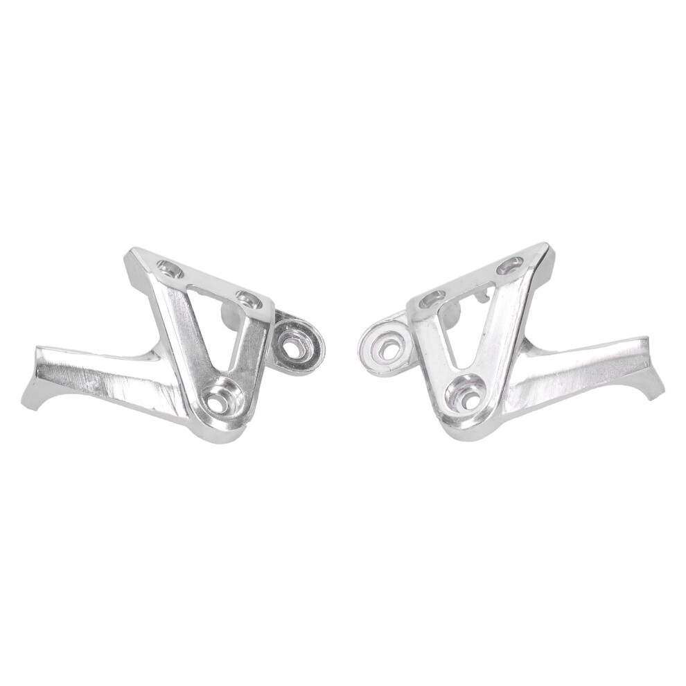 Pair Of Aluminum Headlight Brackets For Honda Hornet Cb900 Cb400 Vtec Silver 7631378562369