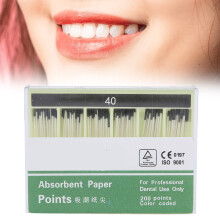 Root Canal Absorbent Paper Points 200pcs #40 Black Dental Dentist Tool