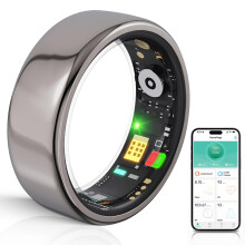 Smart Ring Health Tracker Waterproof Pedometer For Exercise Data And Sleep Tracking Ring With Sport Modes Size 9