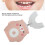 Automatic U Shaped Pink Electric Toothbrush for Kids Cartoon Bear Pattern 9