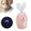 Automatic U Shaped Pink Electric Toothbrush for Kids Cartoon Bear Pattern 15