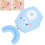 Eco-Friendly Silicone Bear Pattern Auto Toothbrush Kids Electric Blue 1